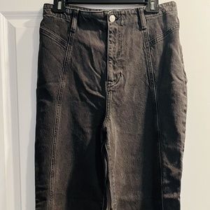 We The Free Vintage Wide Leg Flare Faded Black Denim - Never Worn